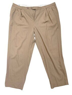 Vintage Givenchy Preppy Khaki Pleated Trousers Size 46